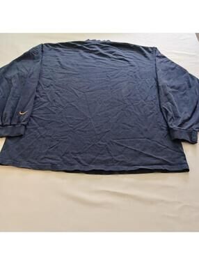 Vintage Nike Michigan Wolverines Mock Neck Long Sleeve Shirt Men’s Blue XL